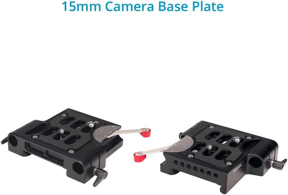 15mm Quick Release Camera Base Plate with Dovetail CNC Aluminum Baseplate C4017