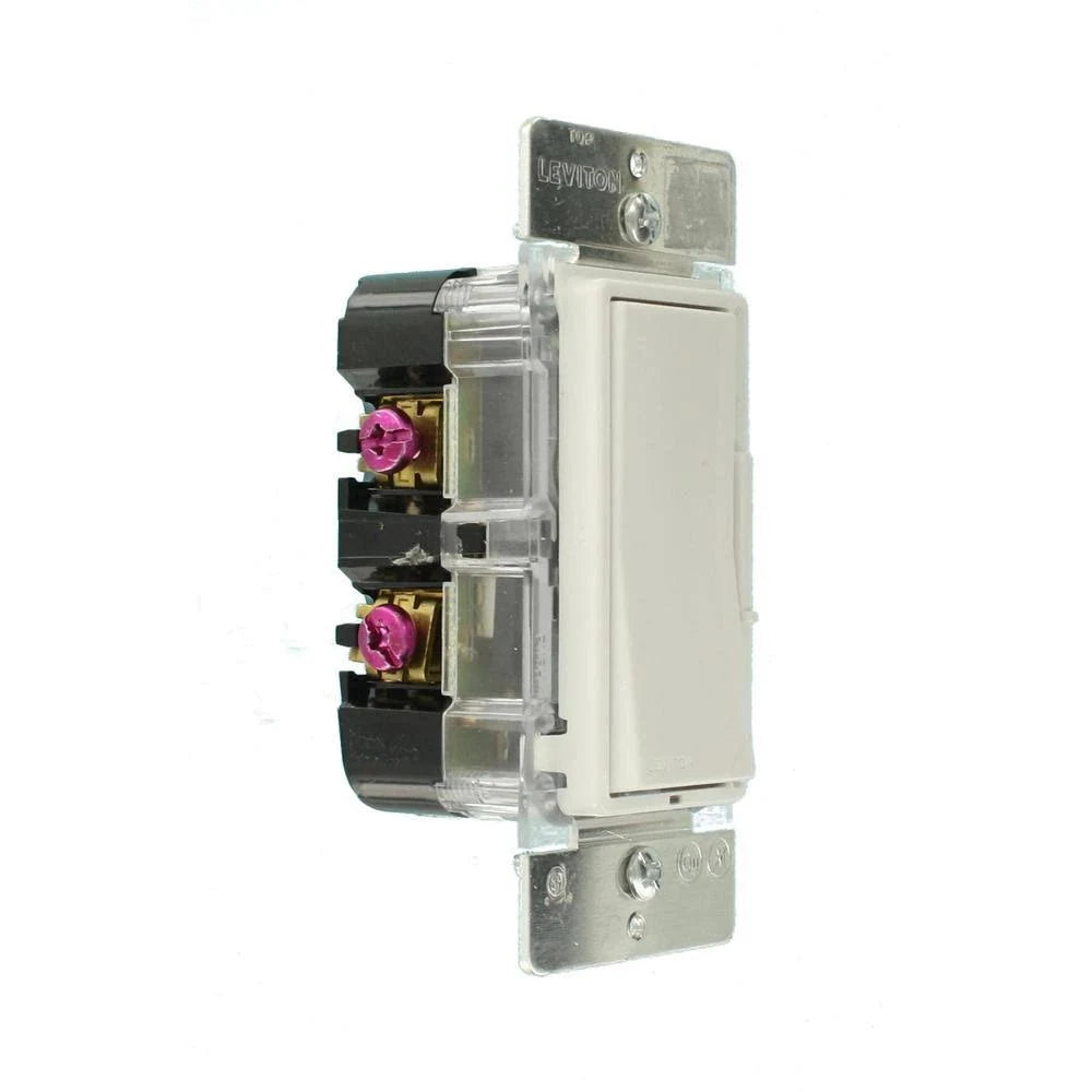 10-Pack White/Light Almond Rocker Slide Dimmer S4309