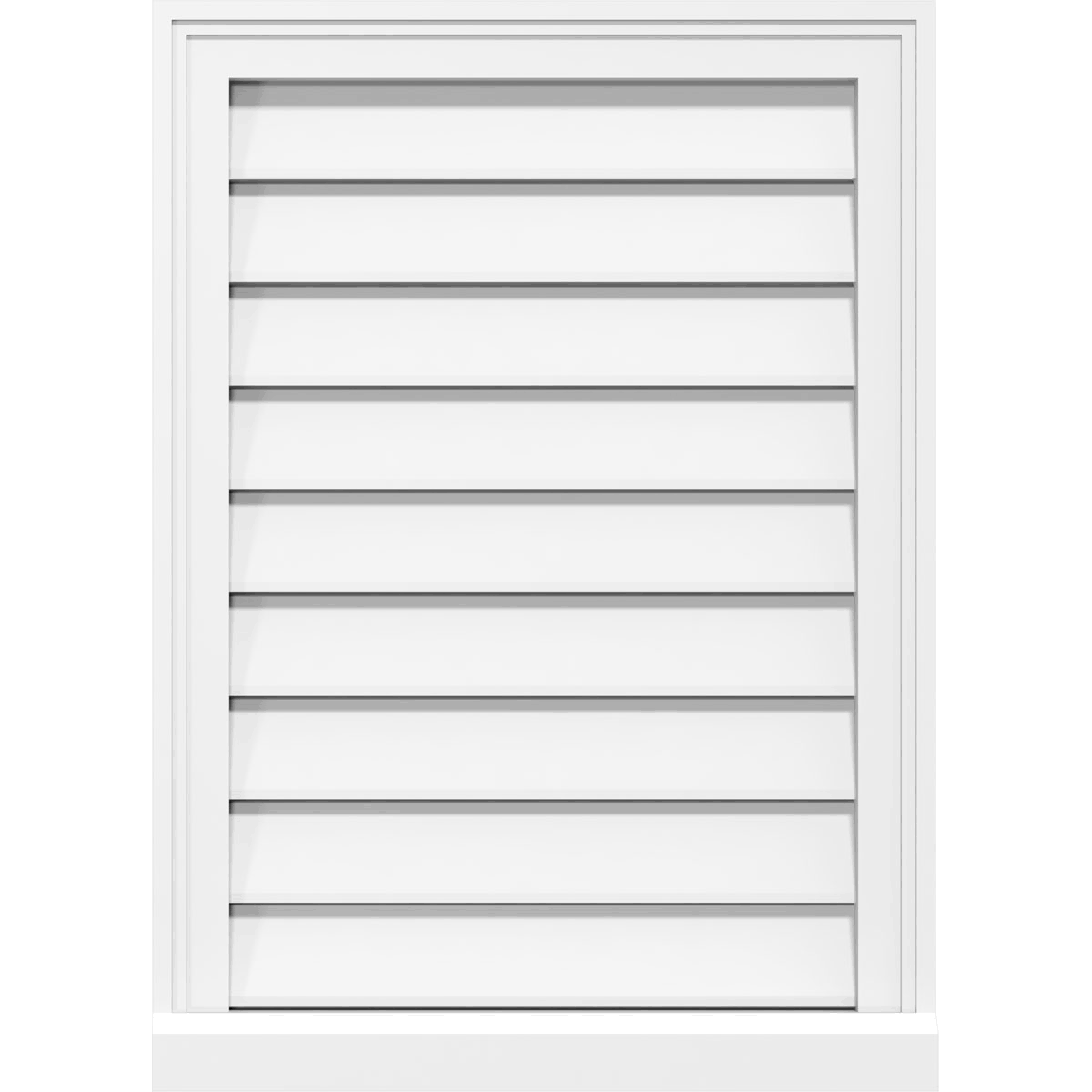 Vertical Surface Mount PVC Gable Vent I650833