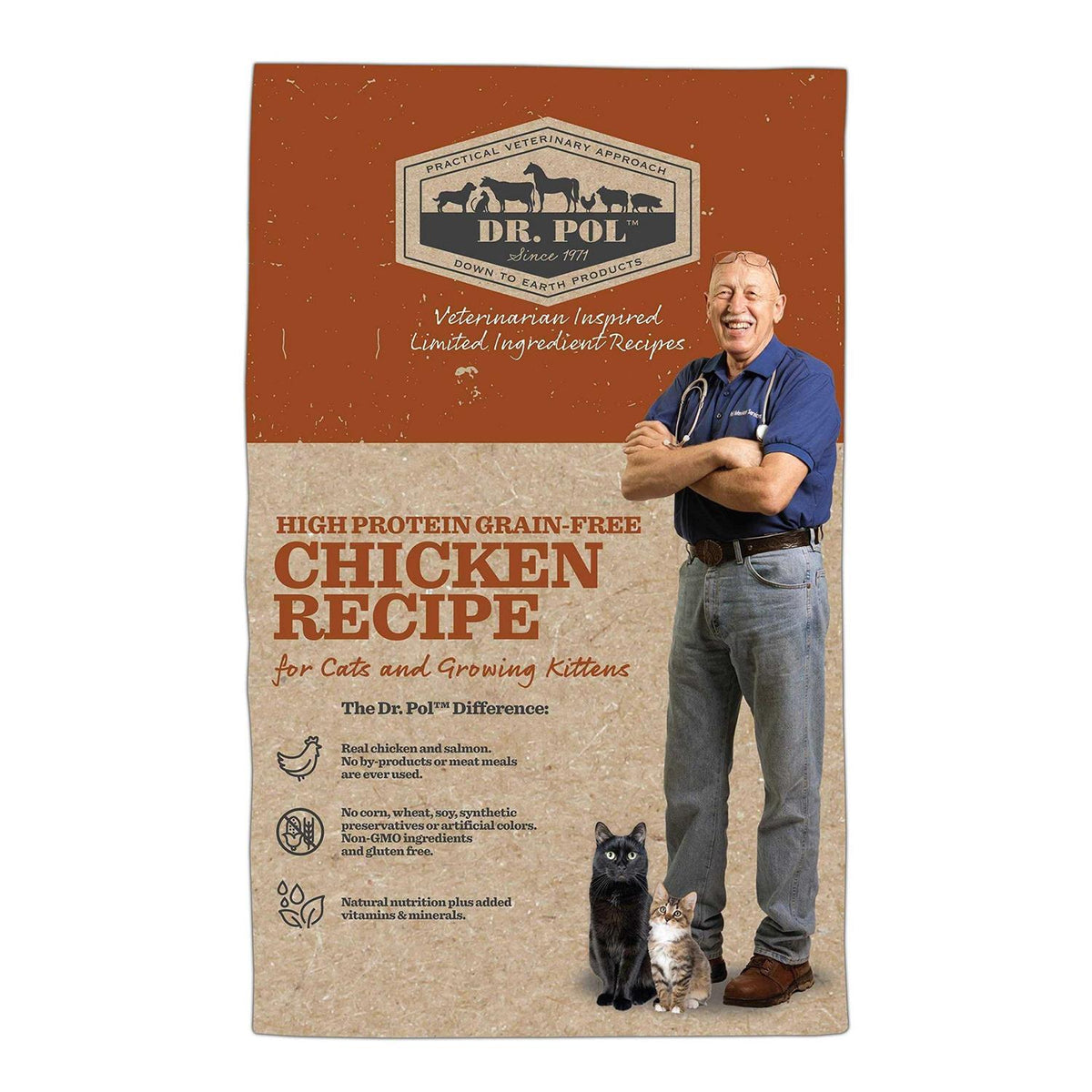 Grain-Free Chicken Recipe Cat Food I86939