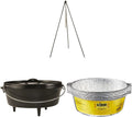 6 Quart Camp Dutch Oven with 12-Pack Aluminum Foil Liners V936