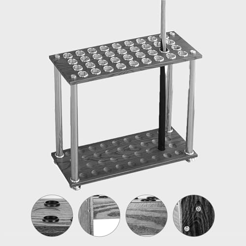 White Floor Rack Holds 36 Cues O9062