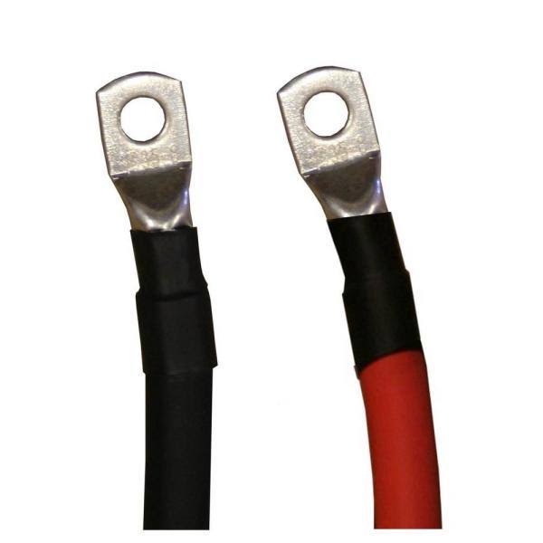 2/0 Gauge Red Black Pure Copper Inverter Cables 5 ft I24892
