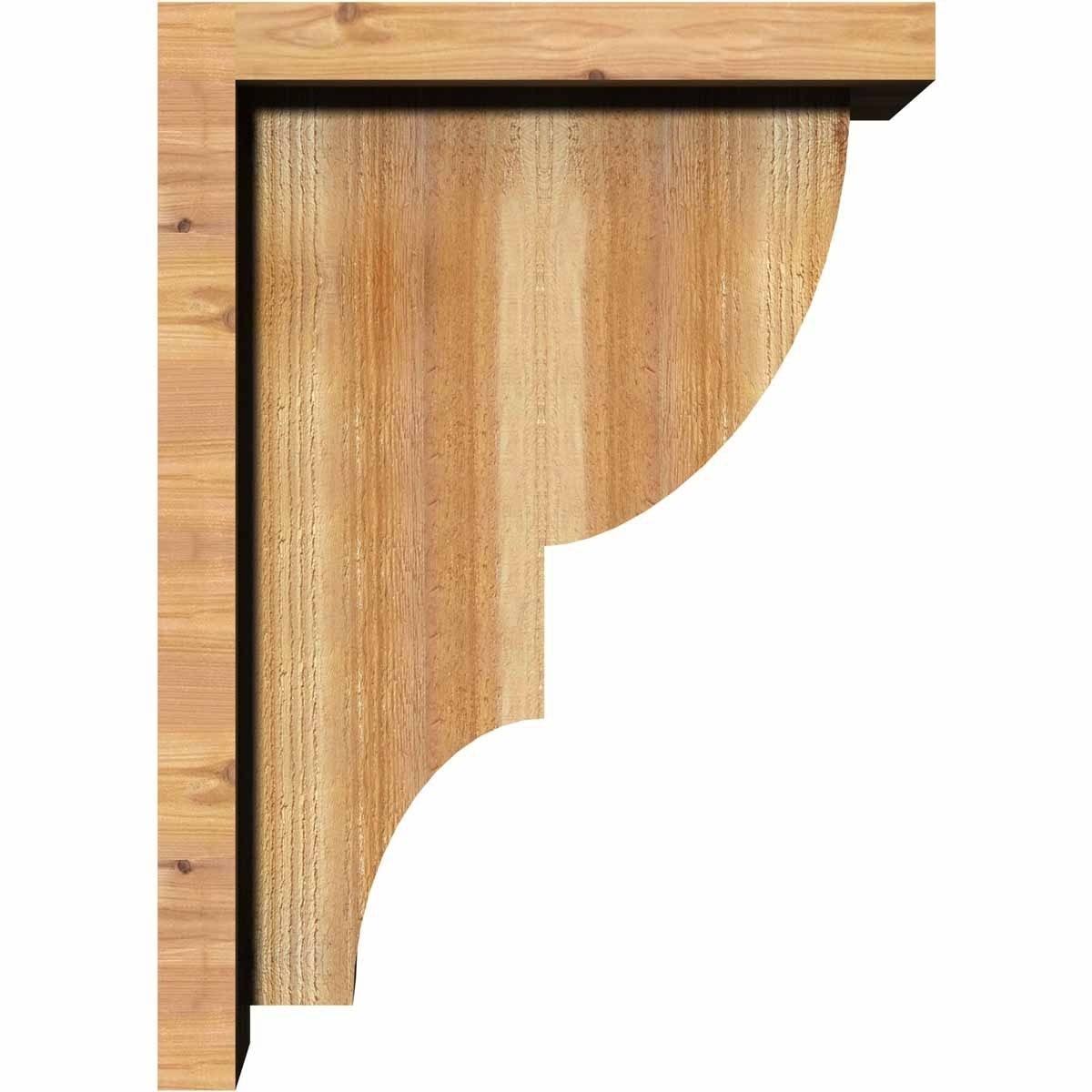 Ridgewood Rough Sawn Corbel with Backplate, Western Red Cedar D165839