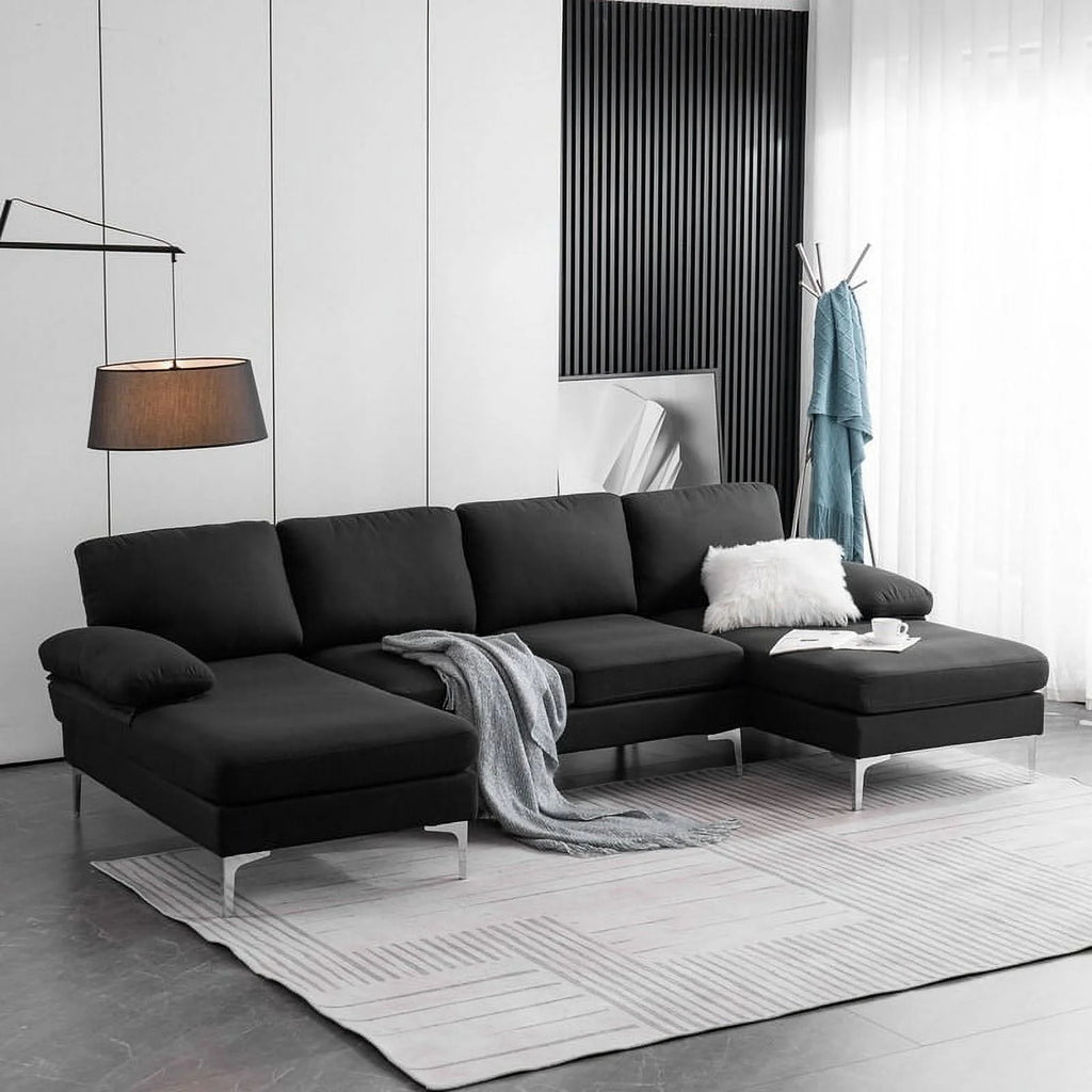 Black 4 Sectional Sofas W953172
