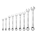 Fully Polished Metric Combination Wrench Set, 9 Piece Q69673