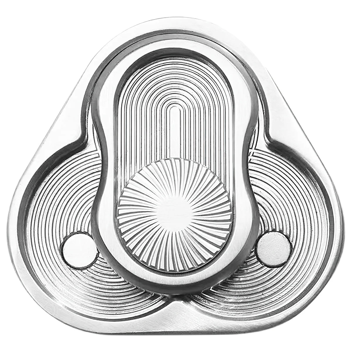 Rotary Push Toy Finger Spinner Stainless Steel Triangle Sensory Hand Toy T365