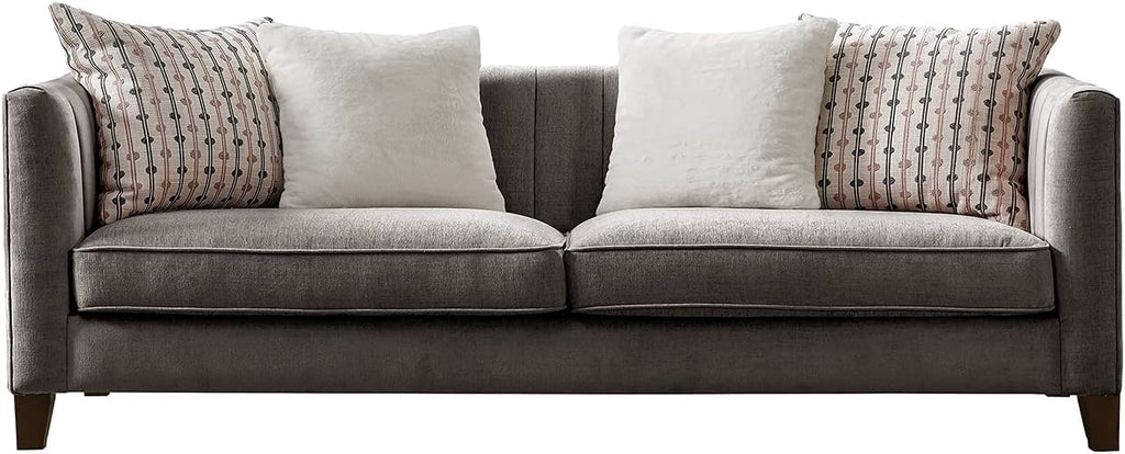 Pink Velvet Loveseat U4152