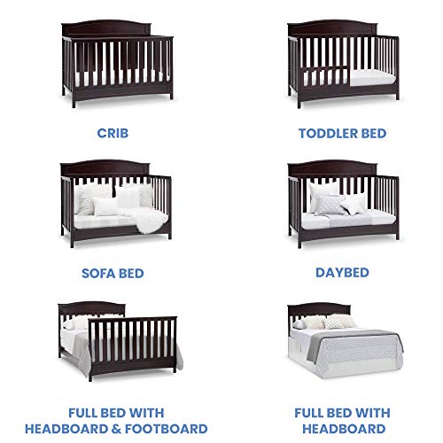 White 4-in-1 Convertible Baby Crib S30268