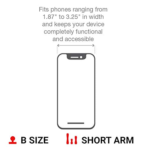 Large Phone Mount with Handlebar U-Bolt Base and Short Arm B2199