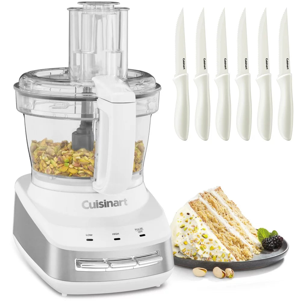 10-Cup Multifunctional Food Processor with 6-Piece Steak Knife Set A8434