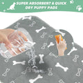 Washable Dog Pee Pads 2 Pack Reusable Non-Slip Dog Mat Y8720