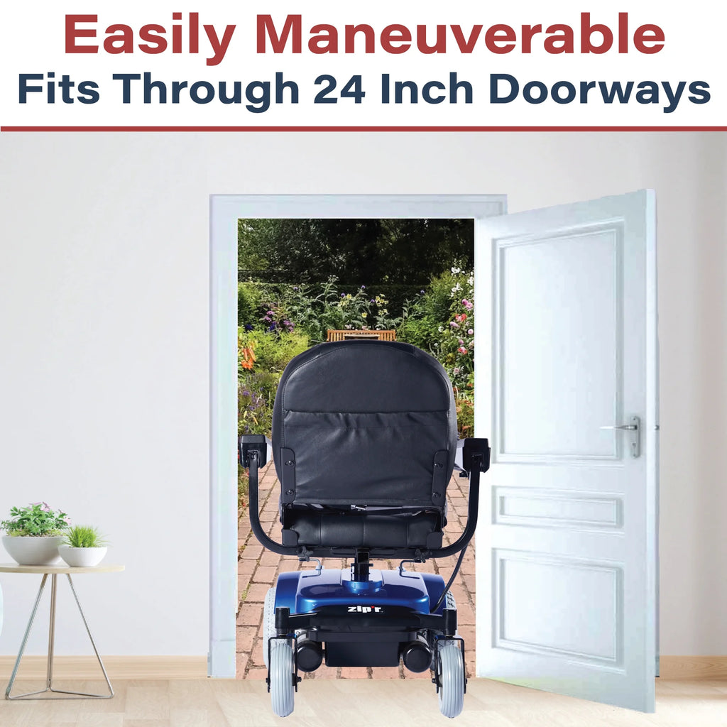Blue Full Size Electric Wheelchair F26345