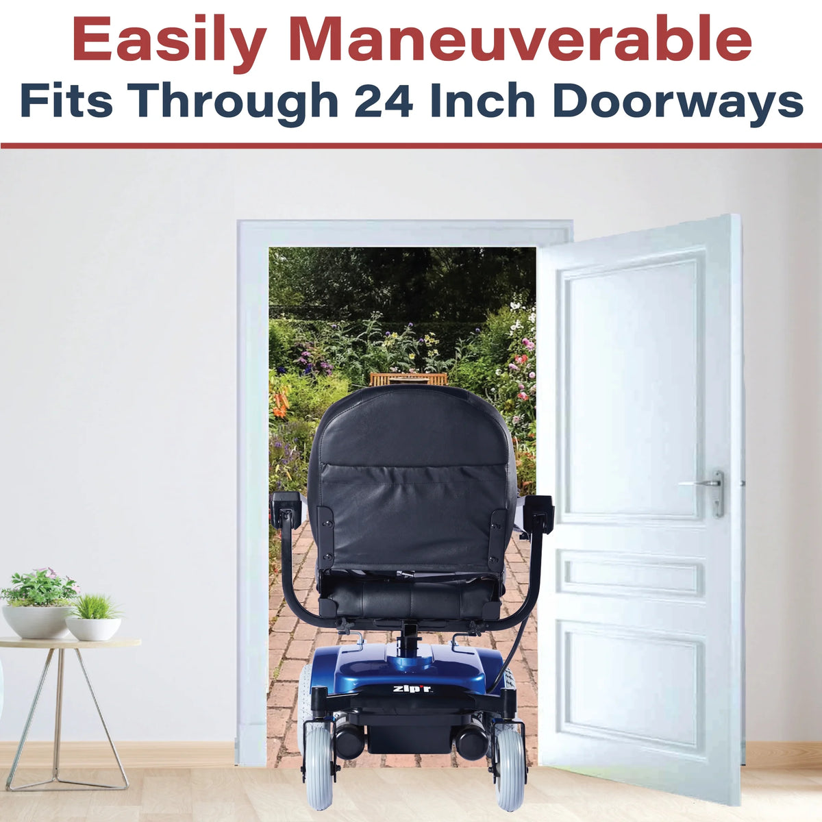 Blue Full Size Electric Wheelchair F26345