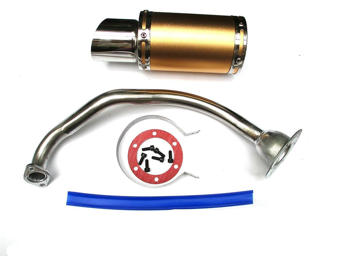 Exhaust System Muffler for 4 Stroke Scooters ATV Go Kart, Purple, Pack of 2 N70325