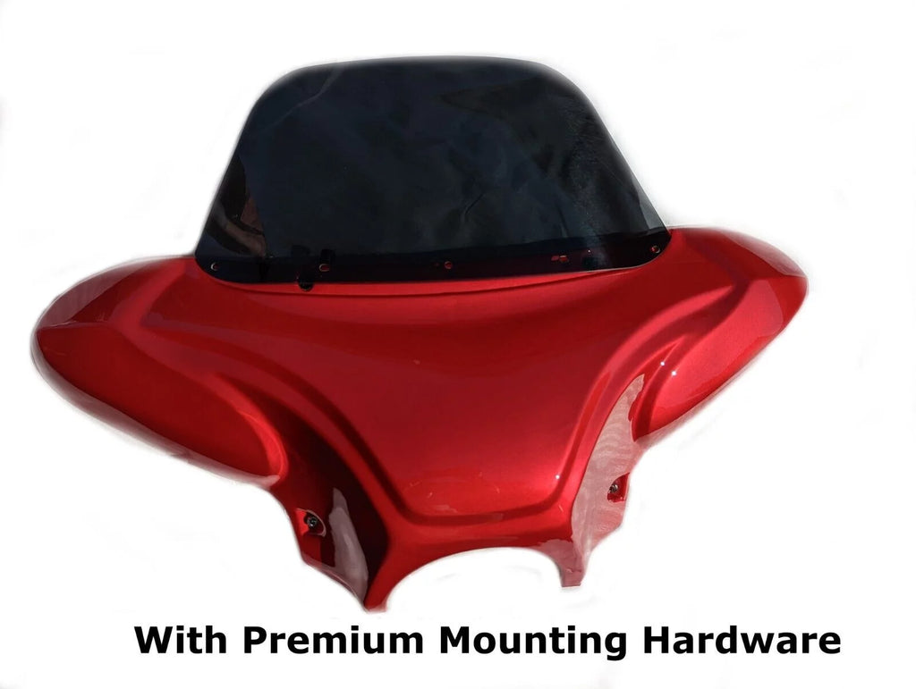34" Red Cruiser Front Batwing Fairing with Tinted Windshield R718147