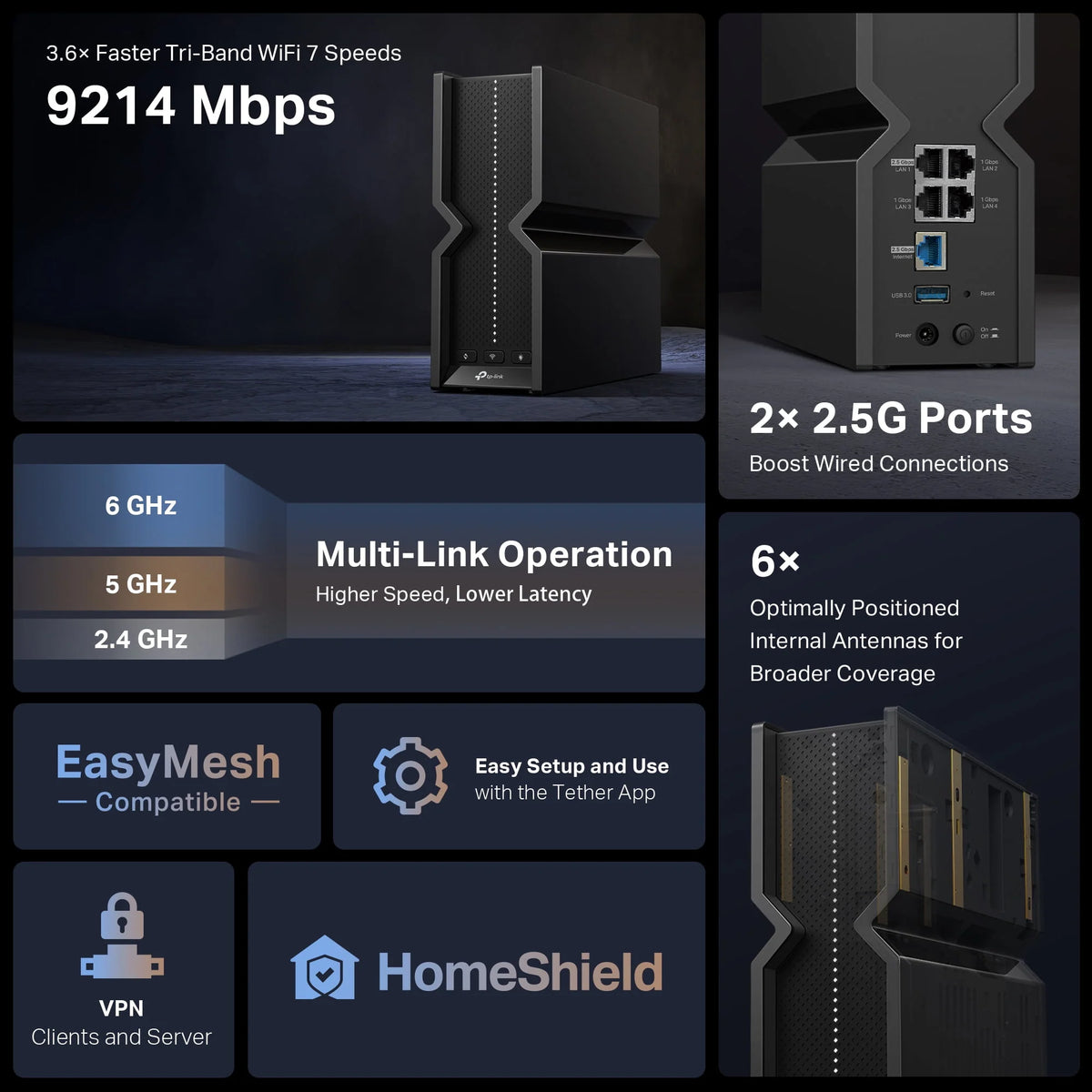 Tri-Band WiFi 7 Router N855657