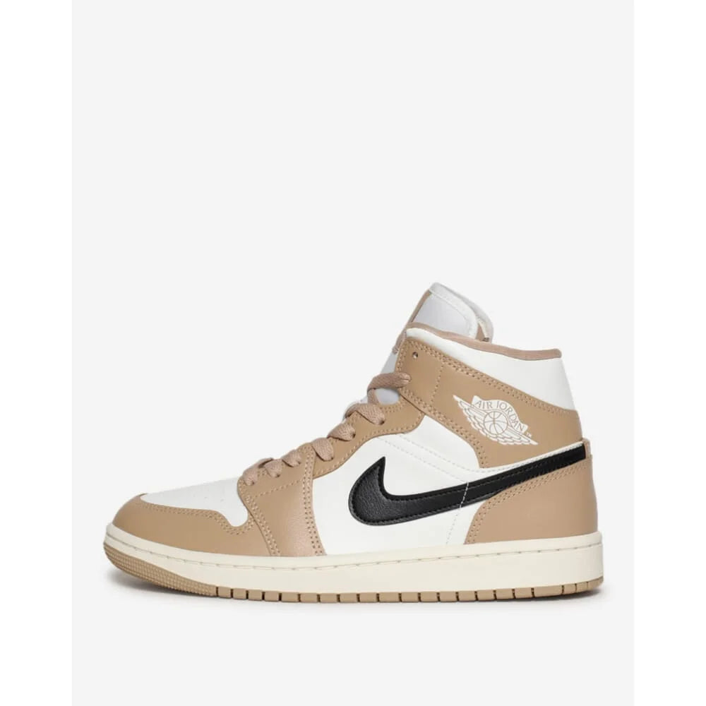 Air Jordan 1 Mid Sail/Black-Desert Women's Size 9 Medium C309