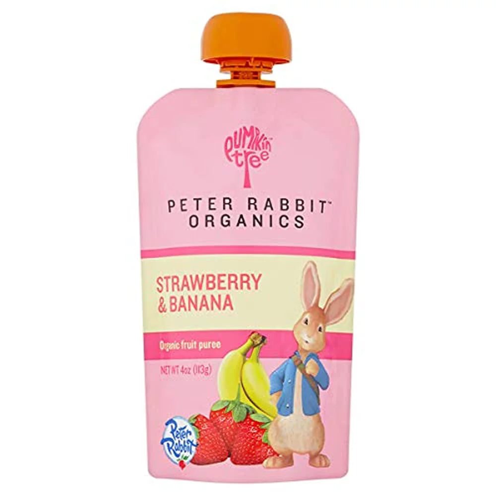 Strawberry and Banana Organic Fruit Snack, 4 Oz (Pack of 10) Q8506