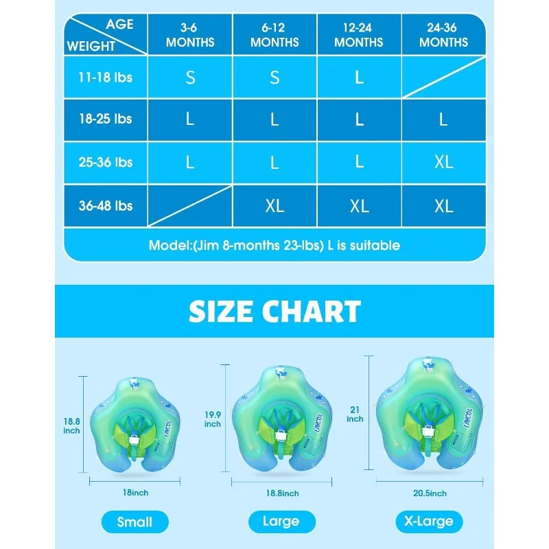 Inflatable Baby Swimming Pool Float Ring with Sun Protection Canopy C232