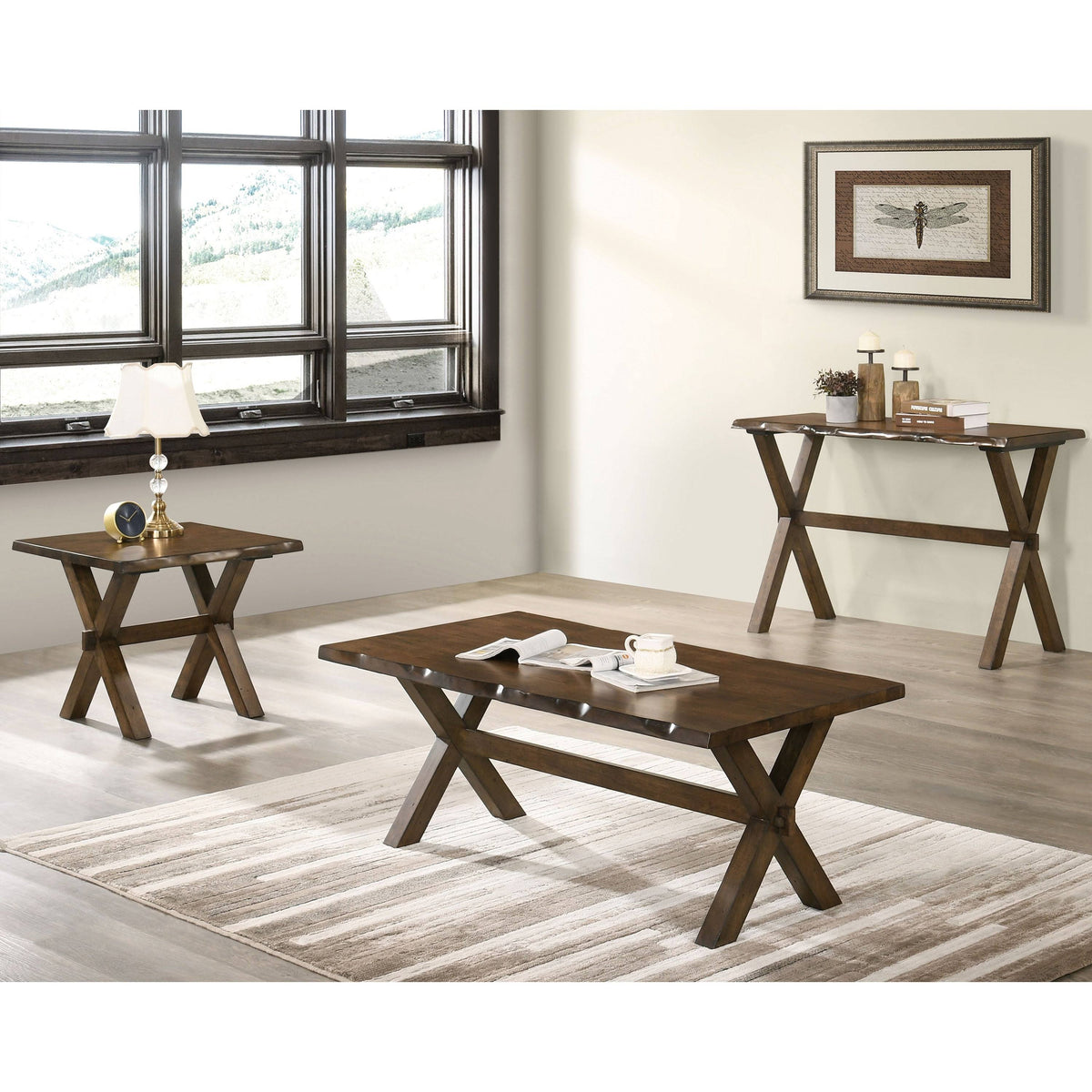 Walnut Solid Wood End Table R64974