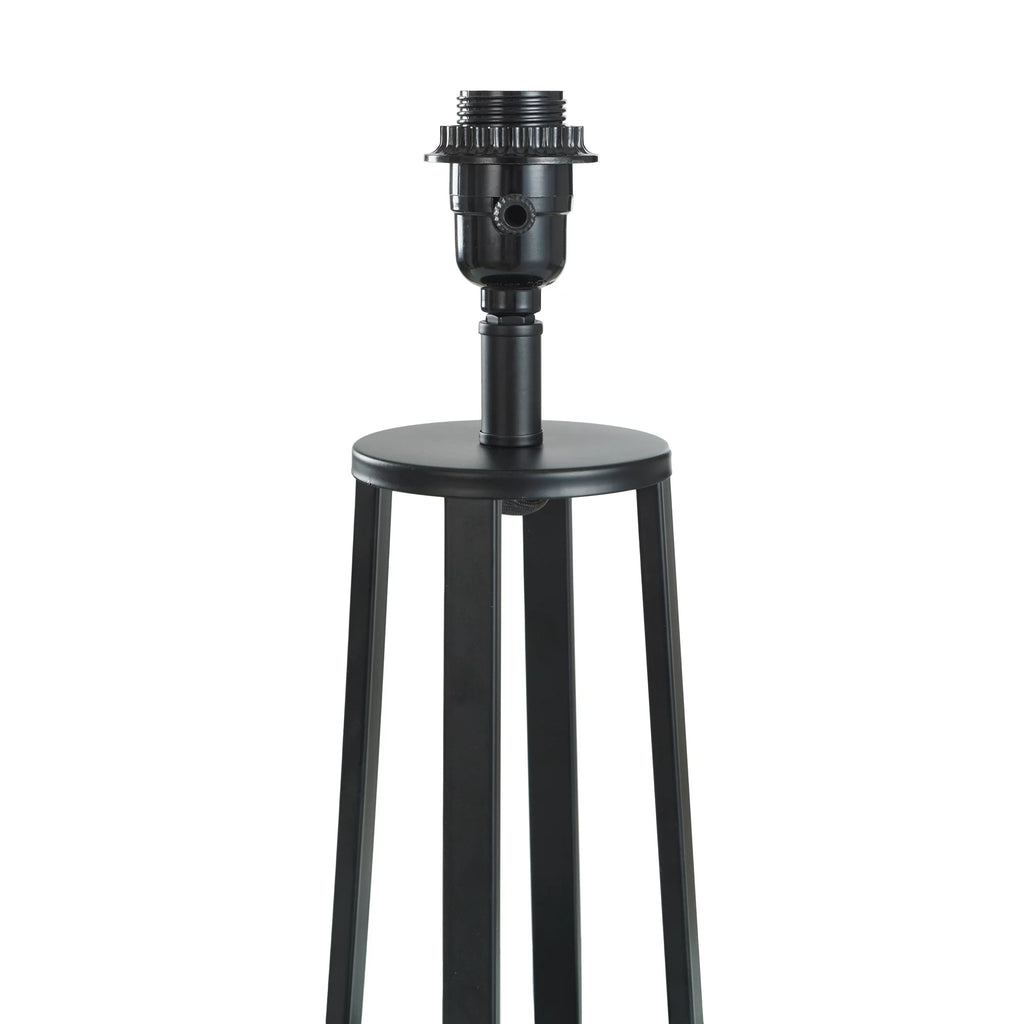 Matte Black Table Lamp with Drum Shade B1400