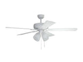 White LED Ceiling Fan 5-Blade N380