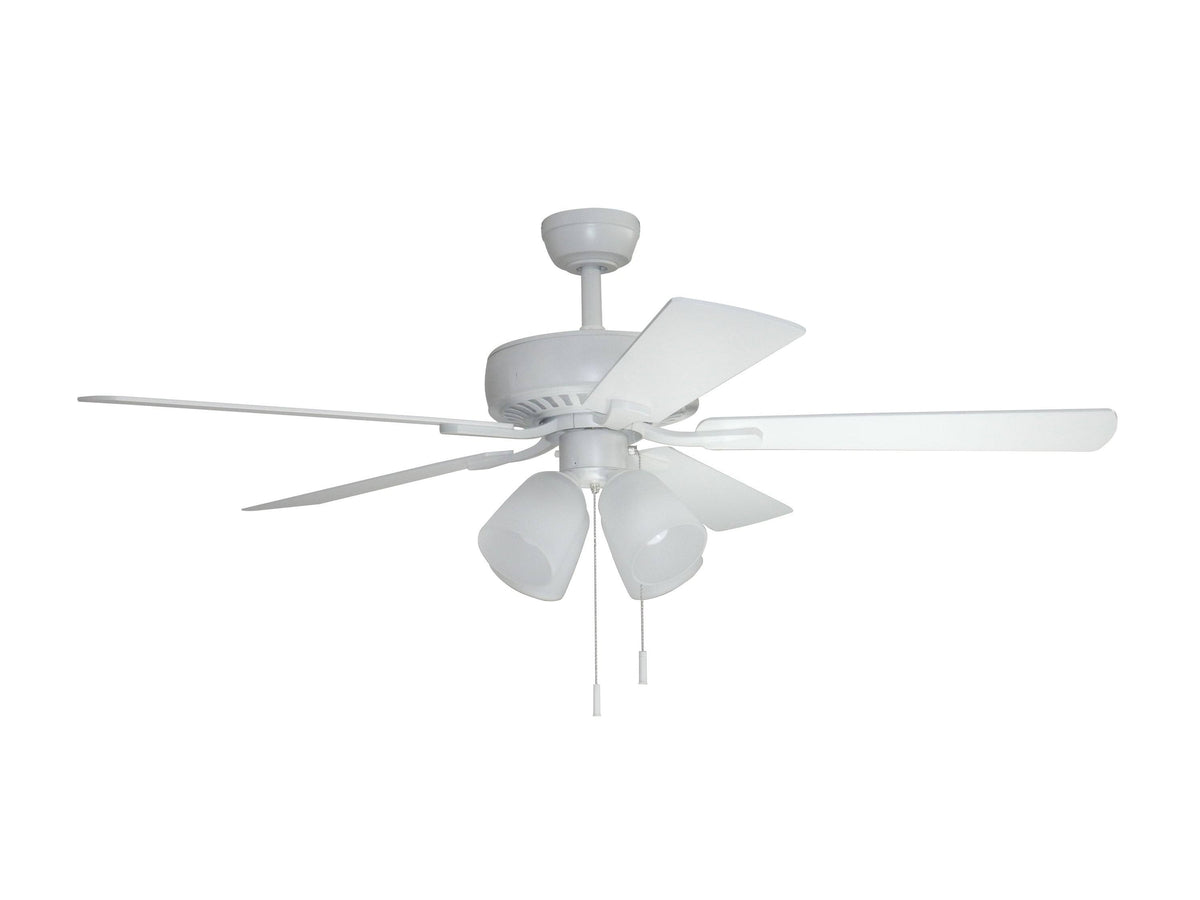 White LED Ceiling Fan 5-Blade N380