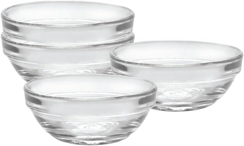 Set of 4 Clear Stackable Bowl T7944