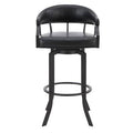 Black Swivel Bar Stool W129