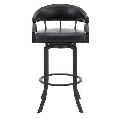Black Swivel Bar Stool W129