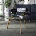Round Glass Coffee Table L554