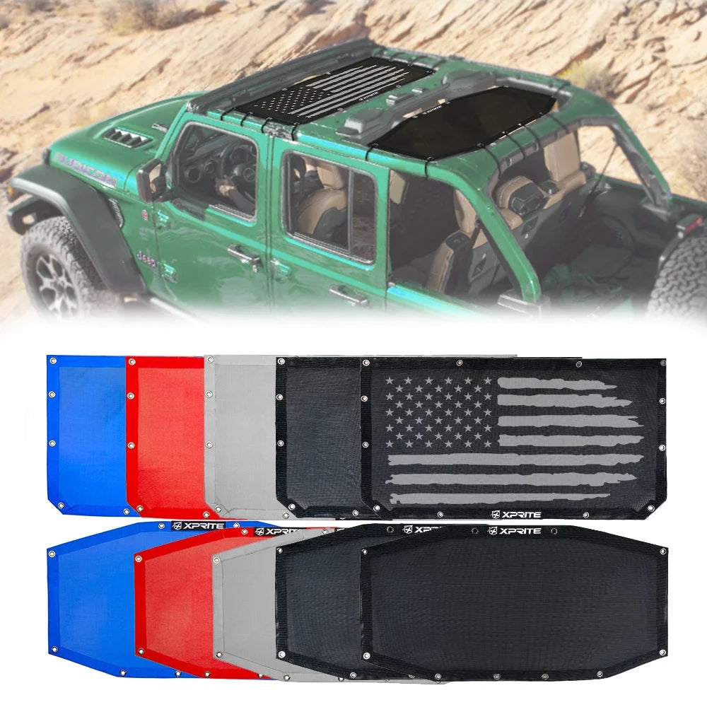 Sunshade Canopy for Jeep Wrangler JLU, PVC Material G81743