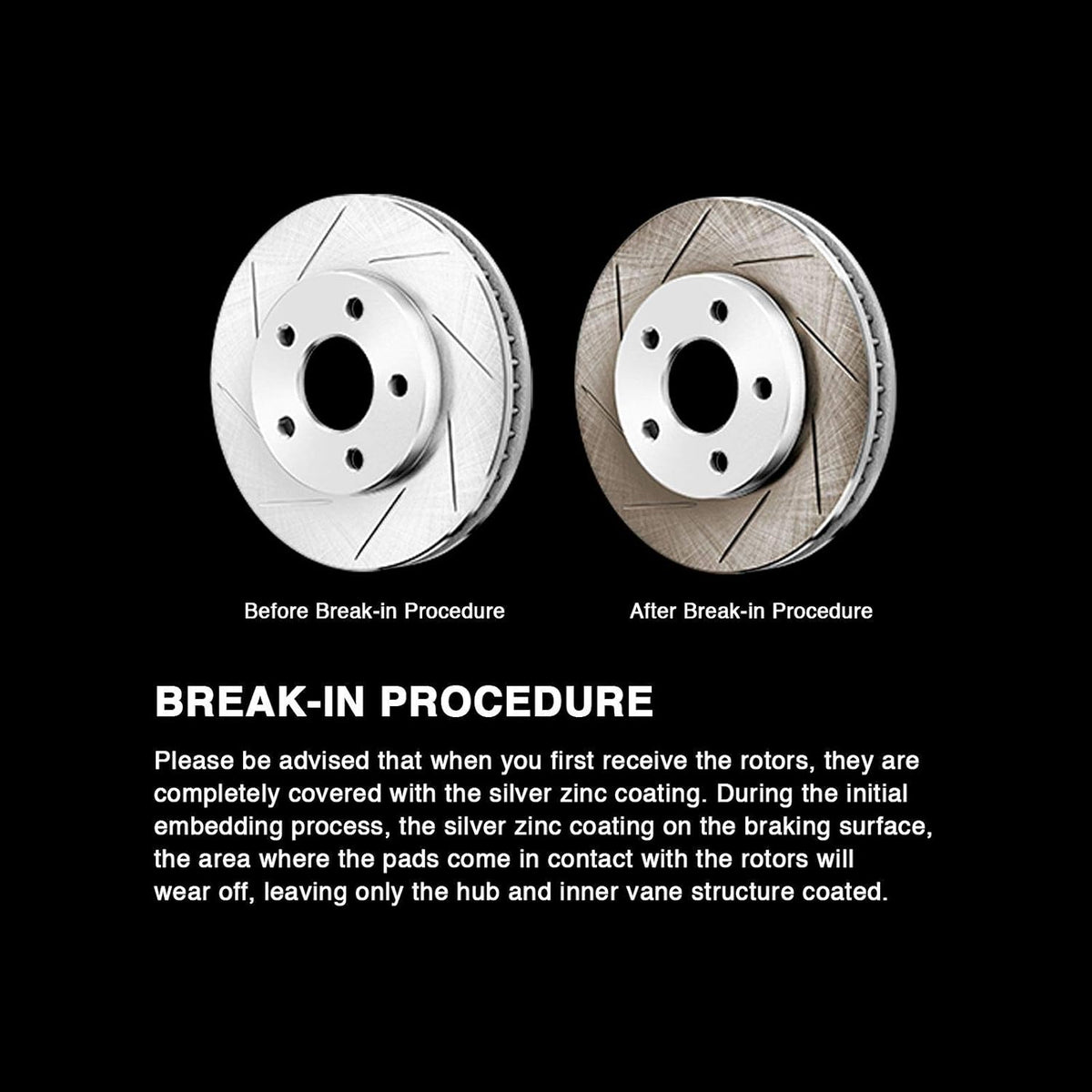 Slotted Brake Rotors and Semi Met Pads Y74599