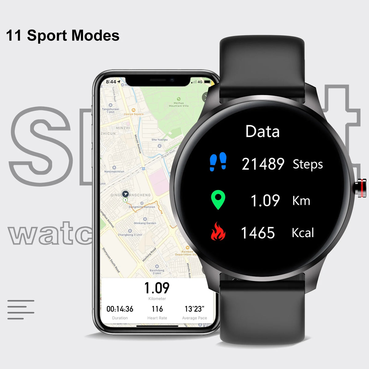 IP68 Waterproof Smart Watch Fitness Tracker B87936