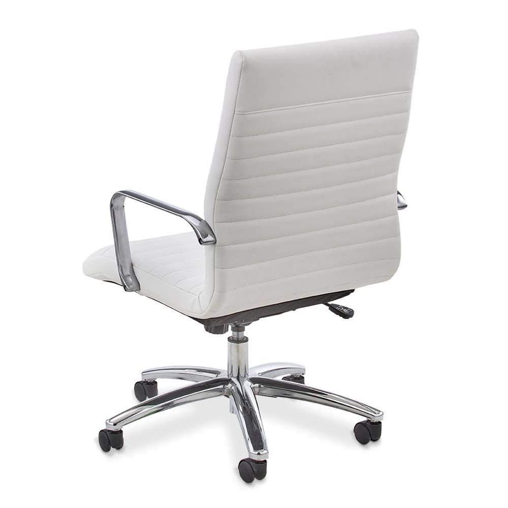 Snow White Polyurethane High Back Office Chair G2801
