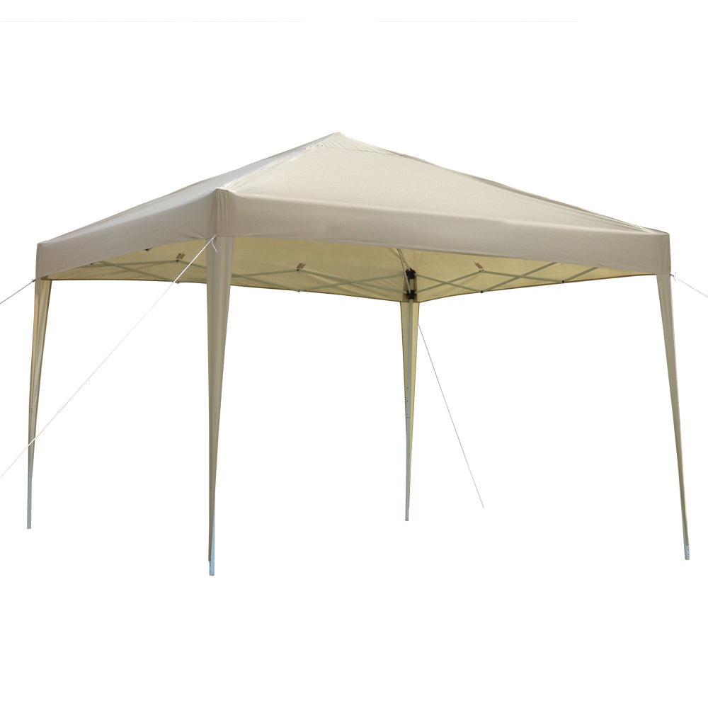 Khaki 10' x 10' Instant Canopy Tent with Carrying Bag M60946