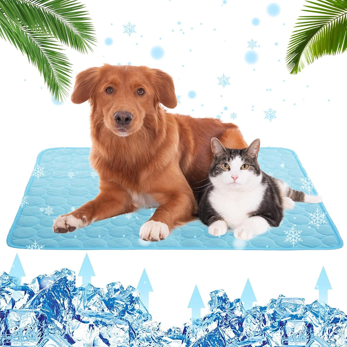 Ice Silk Folding Cooling Pet Mats Large B28860