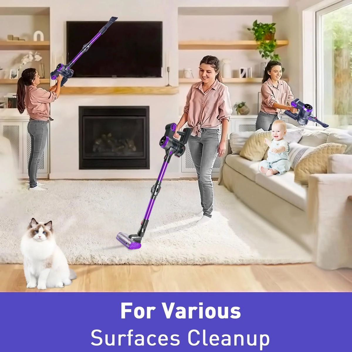 Cordless Stick Vacuum 25Kpa 280W M9247
