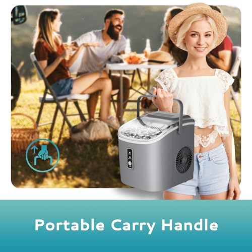 Portable Countertop Ice Maker with Carry Handle A8537