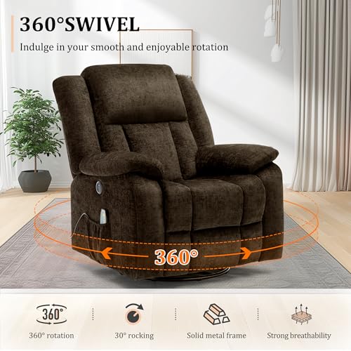 Rocker Recliner Chair with Massage and Heating R14410