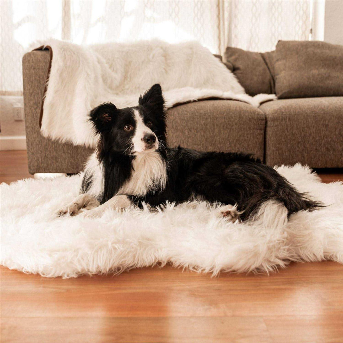 Faux Fur Orthopedic Dog Bed H550895