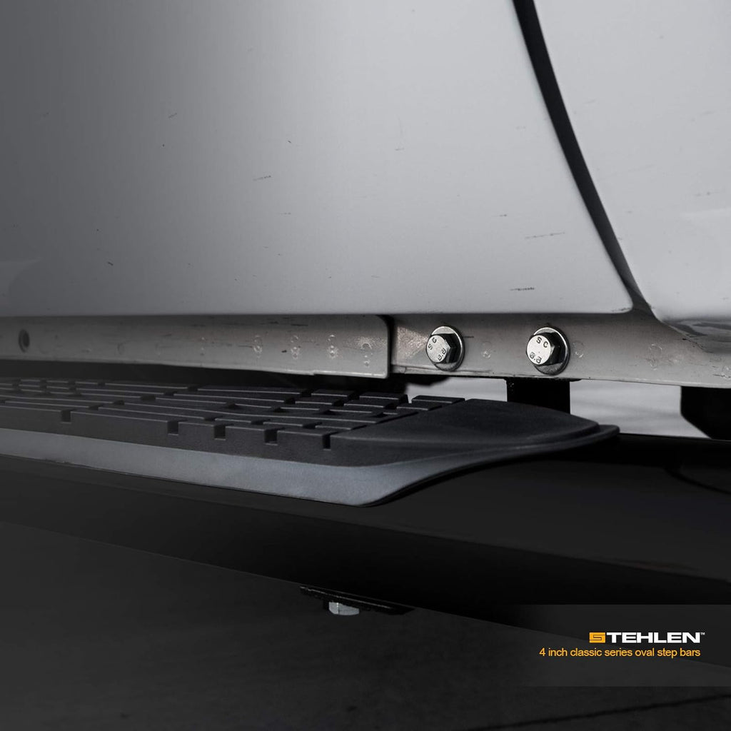 4 Oval Side Step Nerf Bars Black G6872