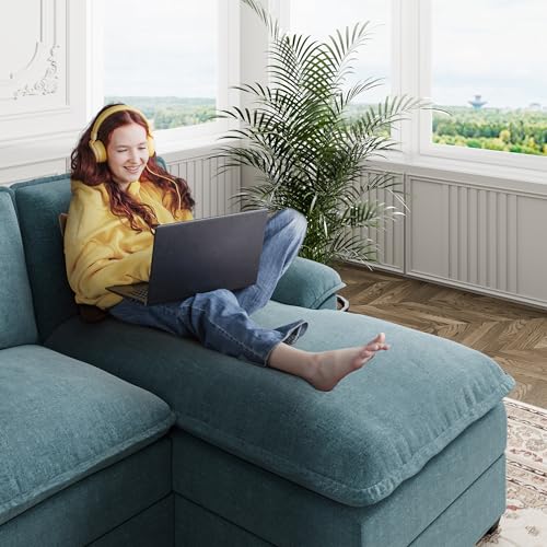 110" U-Shaped 4 Seat Sectional Sofa with Double Chaise, Beige Y3029