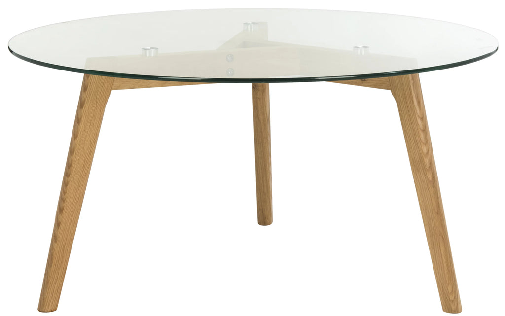 Round Glass Coffee Table L554
