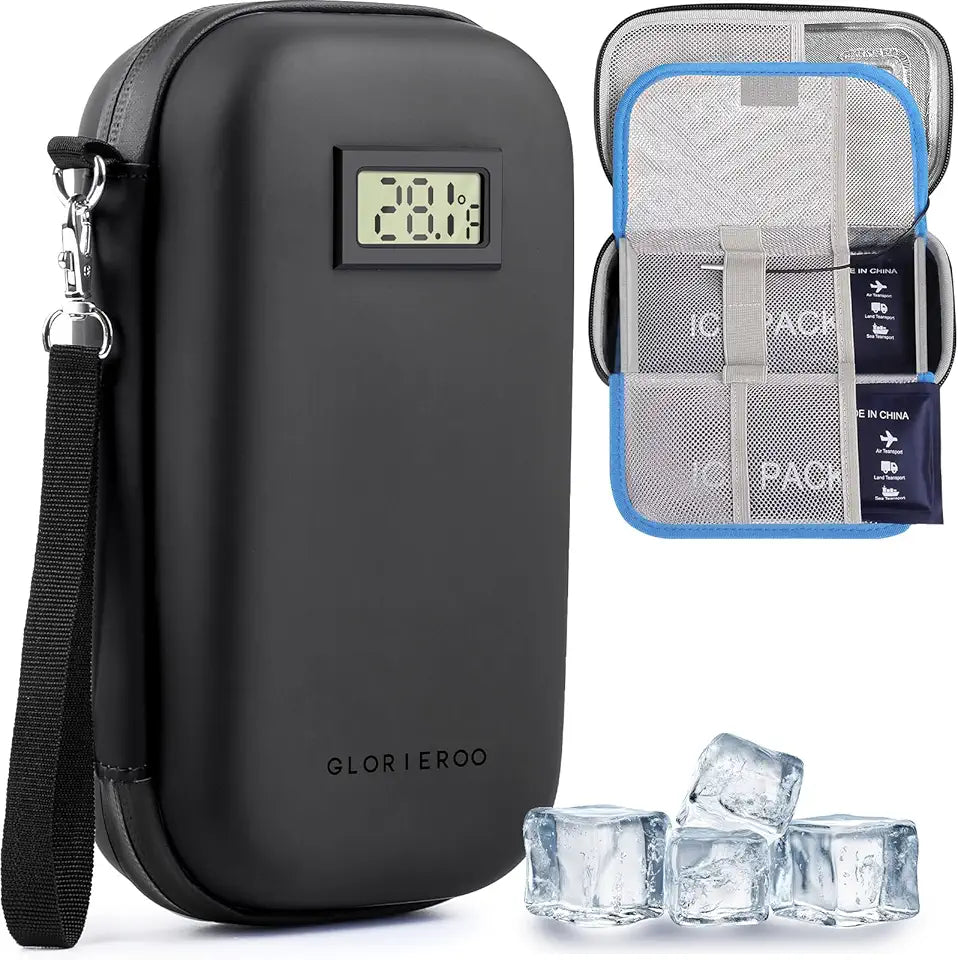 Insulin Pen Cooler Travel Case with 2 x 110 g Gel Ice Packs R2707