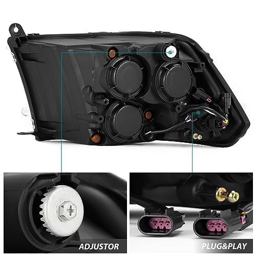 LED Projector Headlights Alpha-Black Z6357