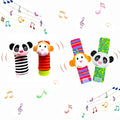 4 PCS Baby Wrist Rattle and Foot Finder Toy Set E55441