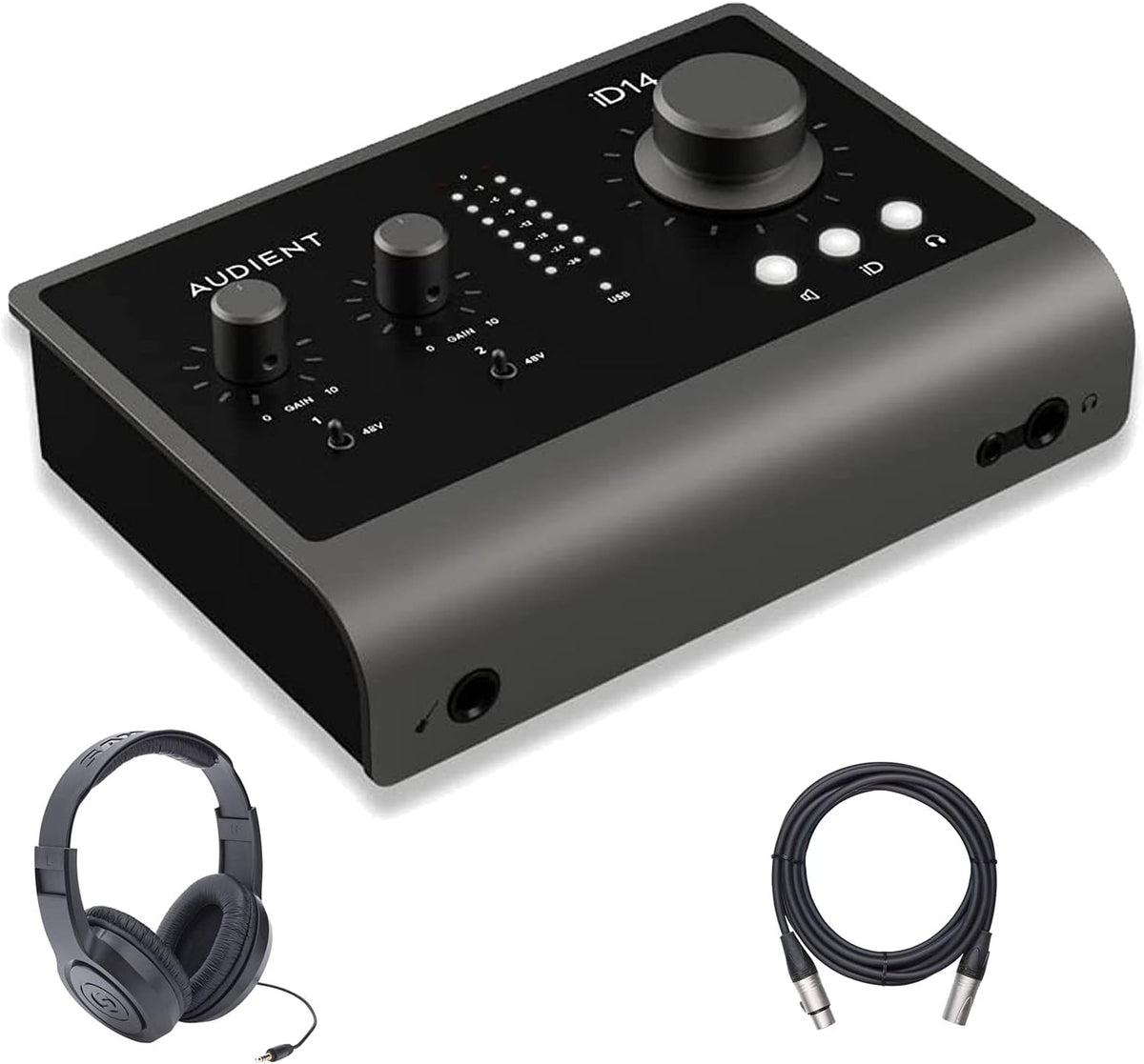 USB-C Audio Interface with Headphones and XLR Cable M586882