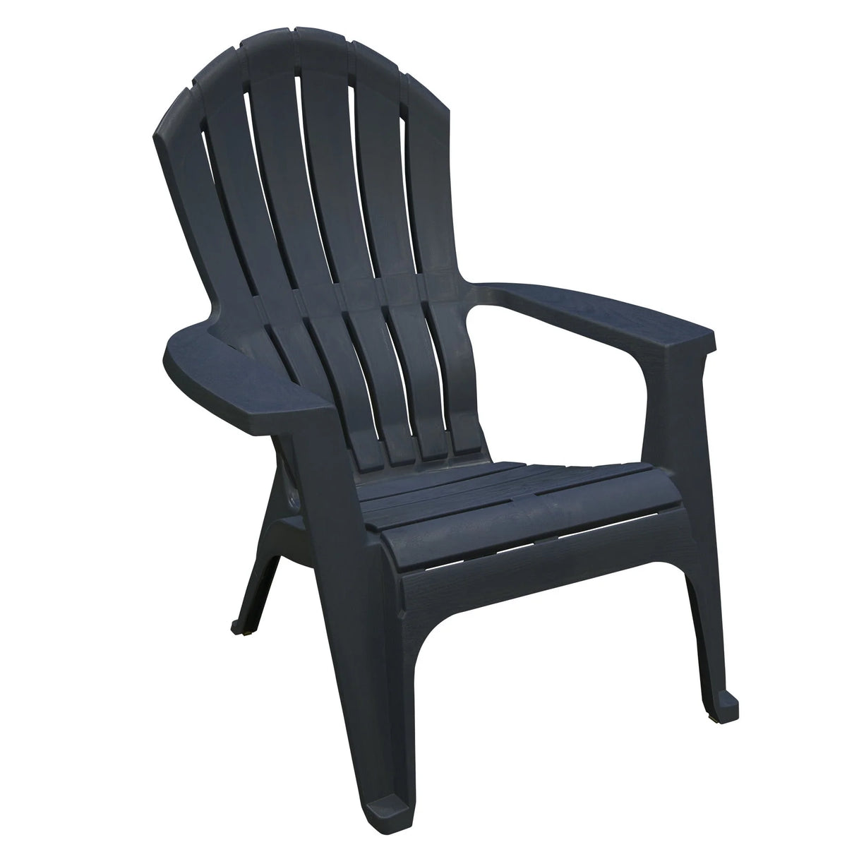 Gray Resin Stackable Adirondack Chair I54470
